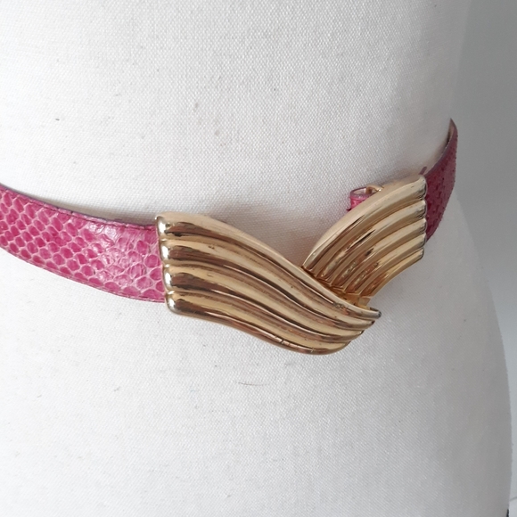 VTG Rayman Ridless Snakeskin Belt - Picture 6 of 6